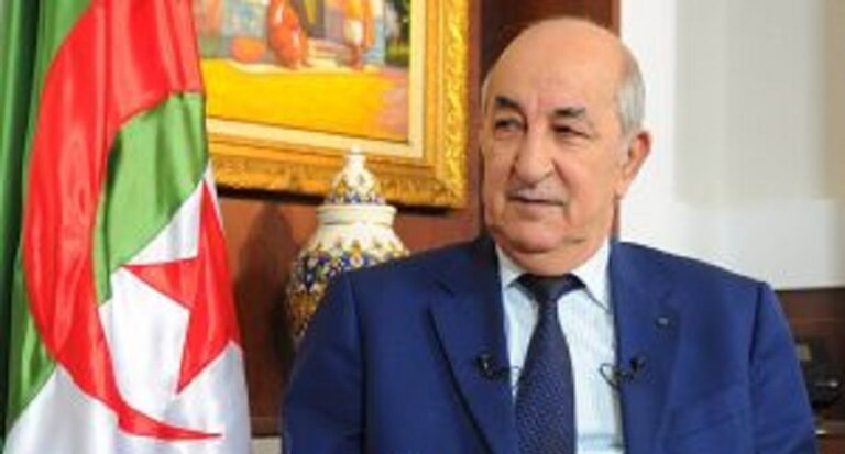 تبون: الاحتلال يهدد بإعادة رسم كل الحدود في المنطقة