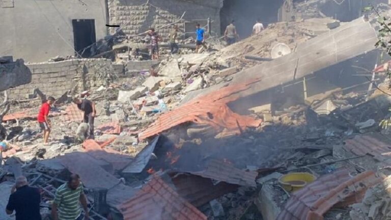 رفع الأنقاض مستمر في المعيصرة (فيديو)