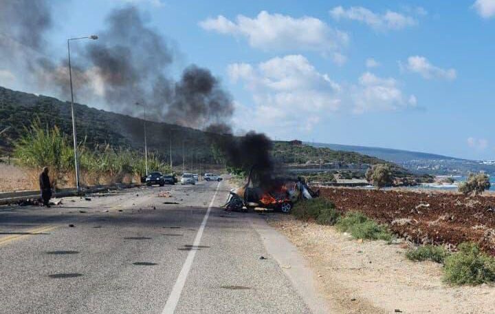 العدو يستهدف سيارة في الناقورة (فيديو)