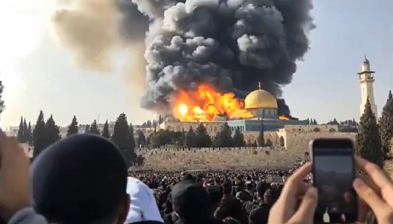 بالفيديو ـ “إحراق” المسجد الأقصى.. “قريباً”.. “في هذه الأيام”؟!