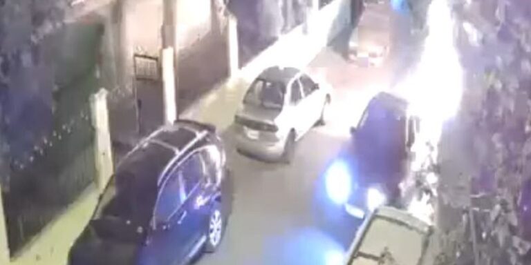 بالفيديو ـ زجاجة حارقة على سيارة في طرابلس