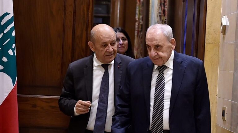 بري للودريان: سنقرّ خلال شهر كل مشاريع الإصلاحات التي يطالب بها المجتمع الدولي