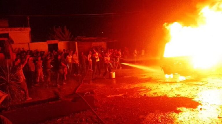 احتراق محطة محروقات في وادي خالد ـ عكار (فيديو)