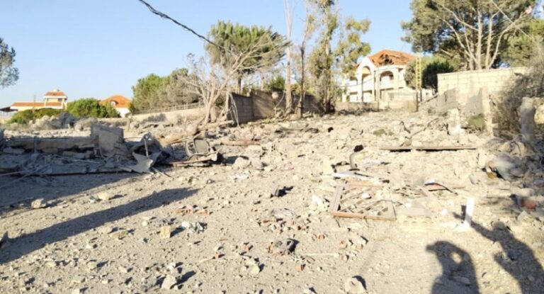 قنبلة على منزل في طلوسة