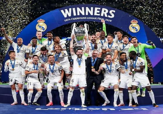 ريال مدريد يُتوج بجائزة أفضل ناد لعام 2024