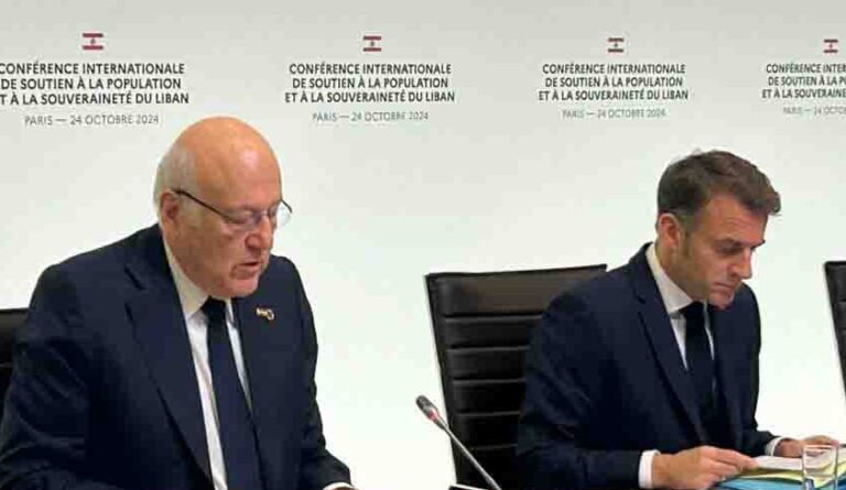 ميقاتي من مؤتمر باريس: نعتمد عليكم!