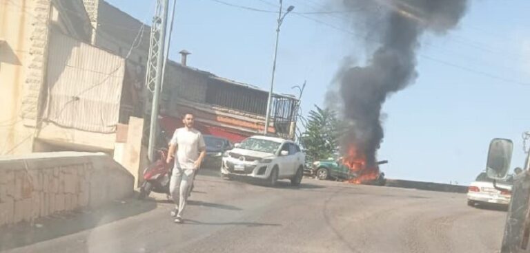 شهيدان باستهداف سيارة على مفرق عاليه