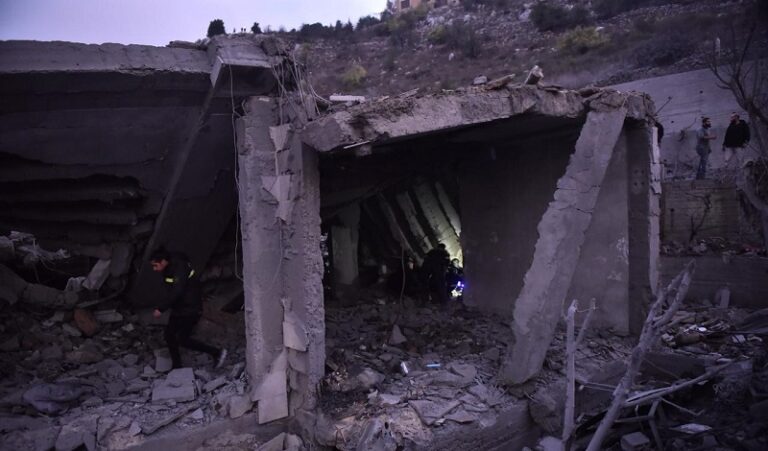 بالفيديو.. آثار الدمار في بعلشميه