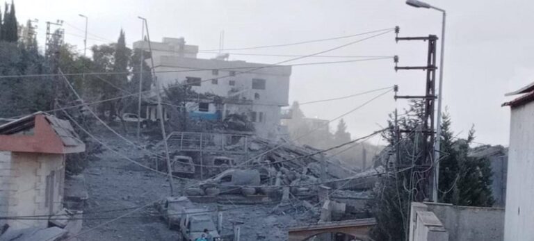 آثار الدمار في مستشفى تبنين (فيديو – صور)