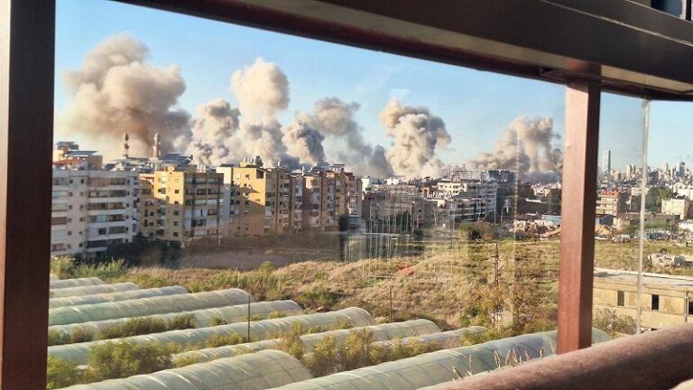 جيش الإحتلال ينشر فيديو للغارات التي شنها على الضاحية الثلاثاء