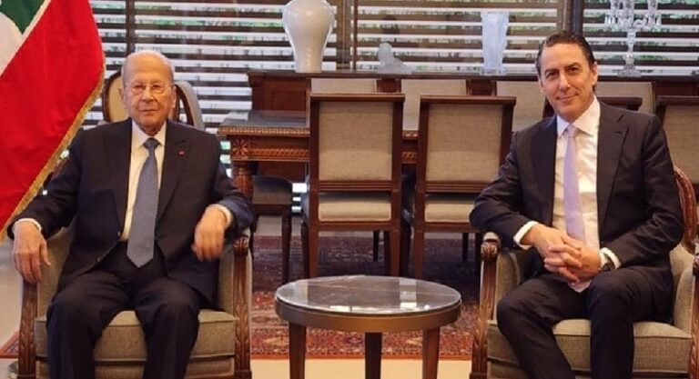 هوكشتاين يُطلع عون على مسار مفاوضات وقف النار