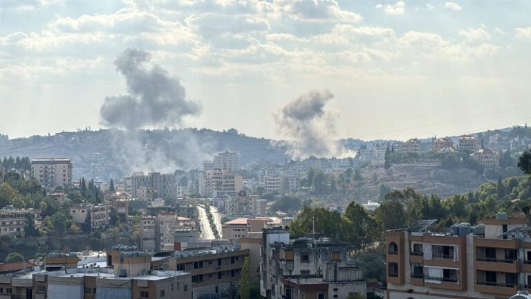 غارات على النبطية (صور)