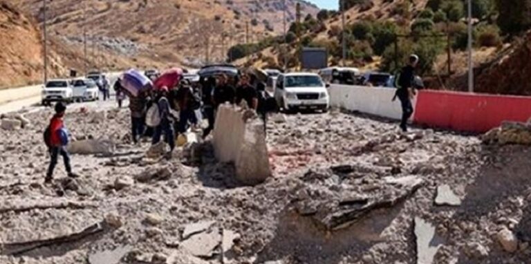 انتهاء ترميم طريق معبر المصنع الحدودي