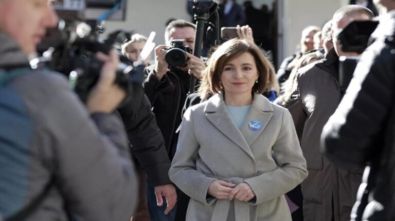 رئيسة مولدوفا تعلن فوزها في الانتخابات الرئاسية