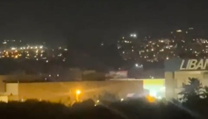 3 غارات عنيفة على الأوزاعي (فيديو)