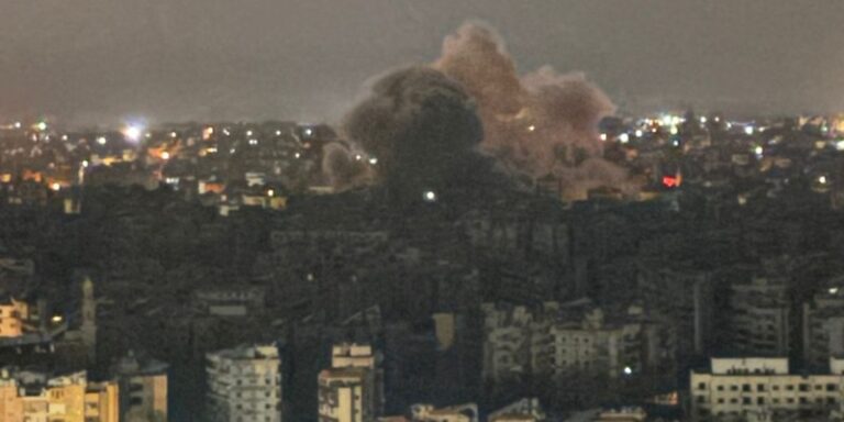 بالفيديو – غارة على الجناح