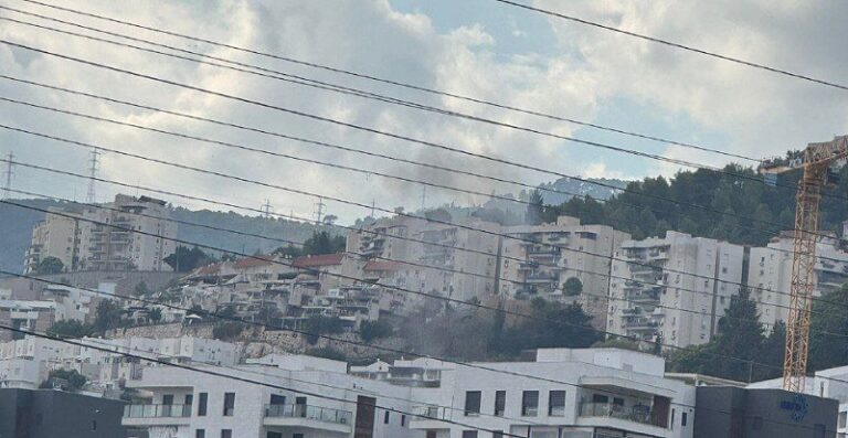 صاروخ على “كريات آتا” (فيديو)