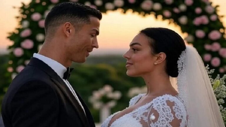 ما حقيقة الصورة المسربة من زفاف رونالدو وجورجينا؟
