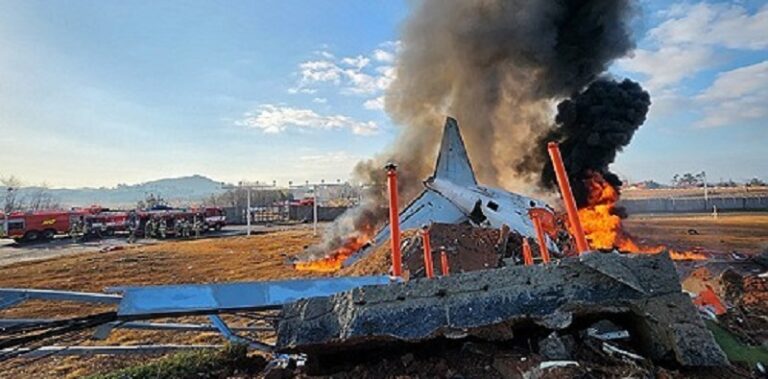 ارتفاع عدد ضحايا تحطم طائرة في كوريا الجنوبية