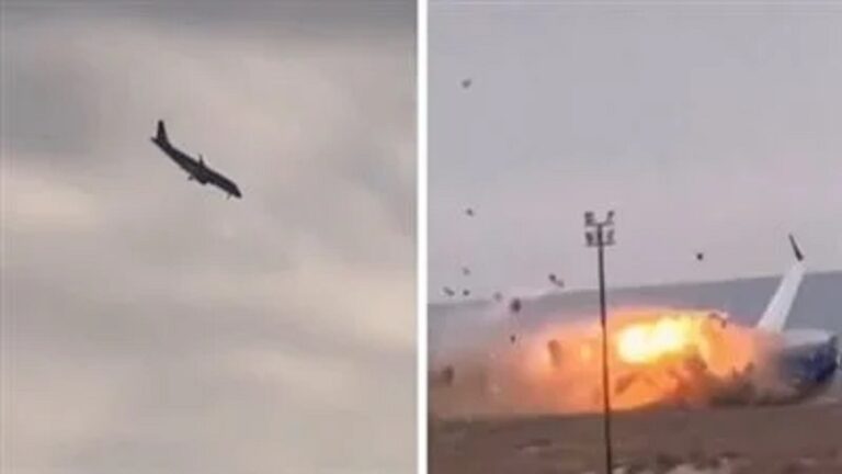 راكب يوثق اللحظات الأخيرة قبل تحطم الطائرة الأذربيجانية (فيديو)