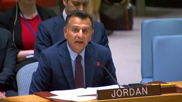 مندوب الأردن في الأمم المتحدة: على المجتمع الدولي التصدي لمخططات “إسرائيل”