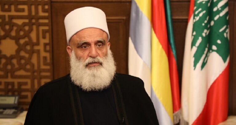 شيخ العقل معزياً: للالتفاف حول الجيش