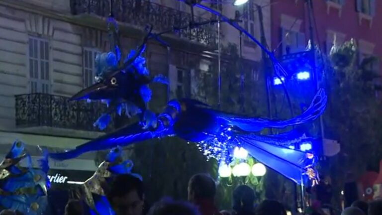 إصابات بسقوط طائر معدني عملاق خلال احتفالات في فرنسا (فيديو)