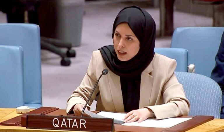 مندوبة قطر في الأمم المتحدة: نعتز بجهود الوساطة.. ولن نترك فلسطين