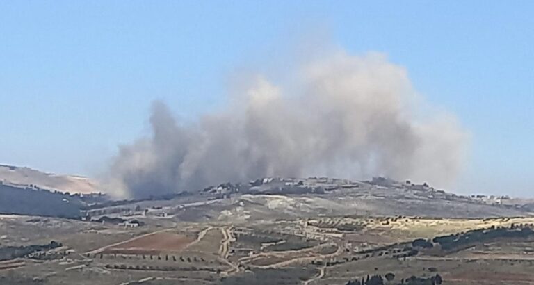 رشقات رشاشة على شبعا