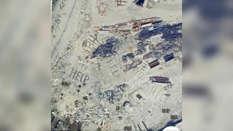 صور أقمار صناعية تكشف لافتات غامضة في لوس أنجلوس