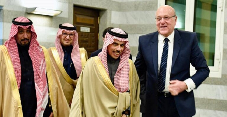 ميقاتي استقبل بن فرحان: نأمل أن تحتضن المملكة لبنان وتدعمه