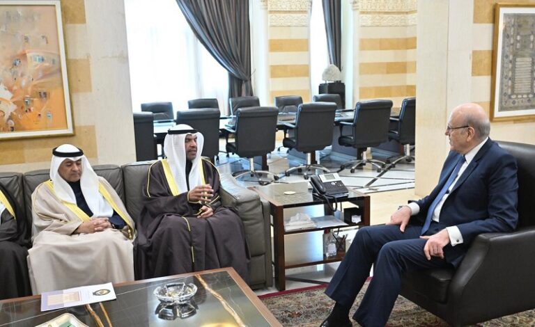 ميقاتي يستقبل وزير خارجية الكويت