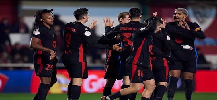 برشلونة يعبر لدور الـ 16 من كأس إسبانيا بفوز سهل على بارباسترو