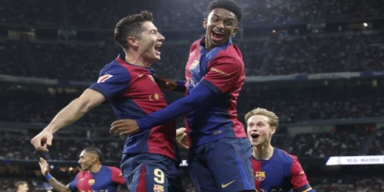 مدافع برشلونة يتوعّد ريال مدريد