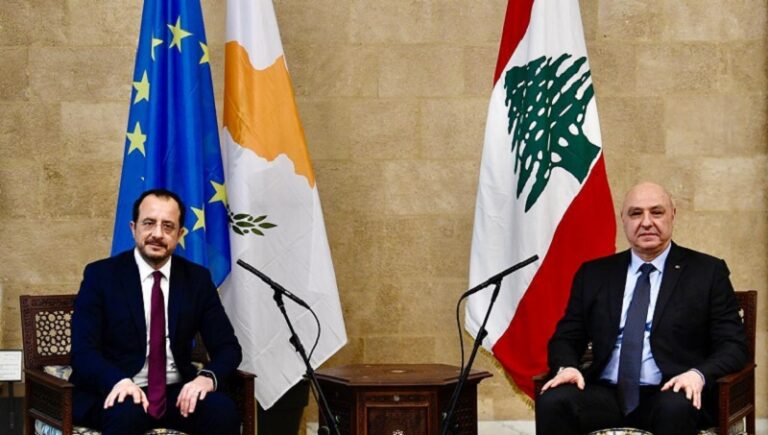 الرئيس القبرصي: سنعمل على اتفاق استراتيجي بين الاتحاد الأوروبي ولبنان