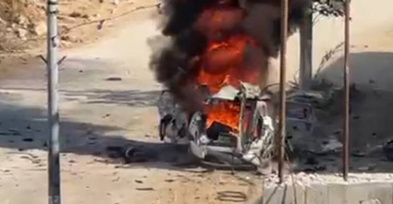 شهيد وجريح بقصف الاحتلال مركبة في طولكرم (فيديو)