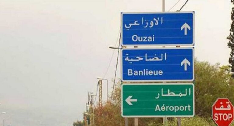 حافلة للركاب “تتسلّق” على قاطع إسمنتيّ! (صور)