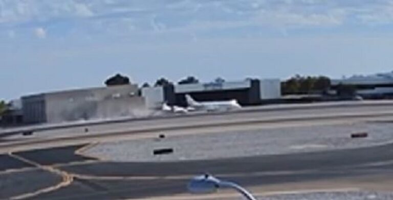 قتيل بتصادم طائرتين على مدرج مطار أريزونا الأميركي (فيديو)