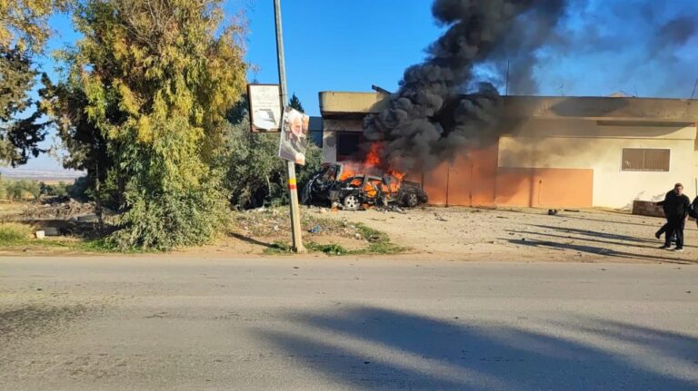 غارة على شوكين.. وشهيد