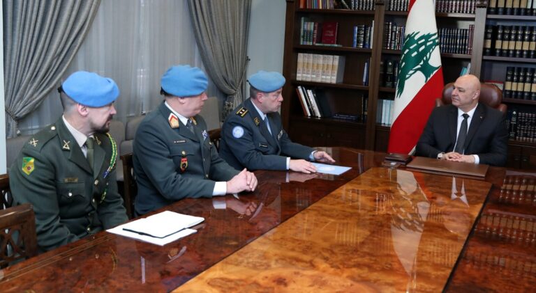 عون يشدد على ضرورة انسحاب العدو من الأراضي اللبنانية