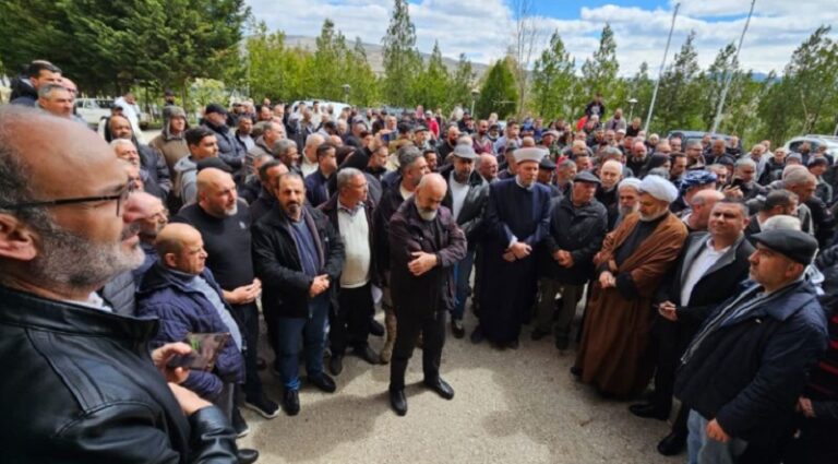 اعتصام في البقاع الغربي وراشيا