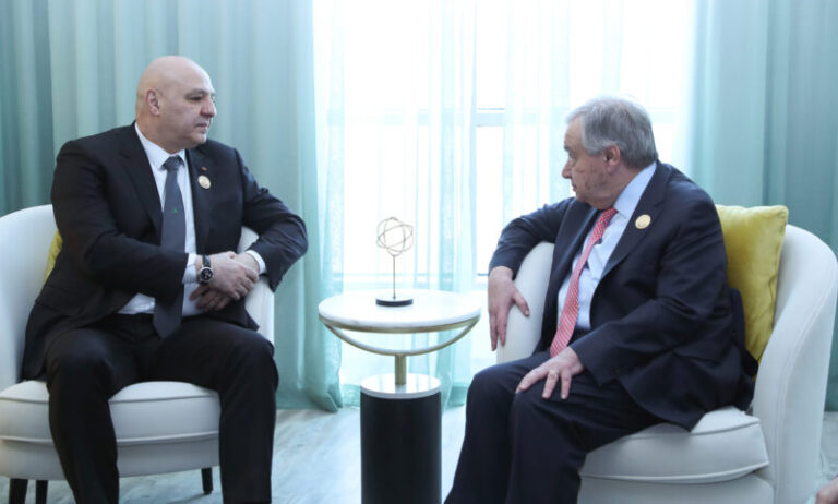 عون يلتقي غوتيريش: بقاء الصهاينة في التلال الحدودية يعيق الاستقرار