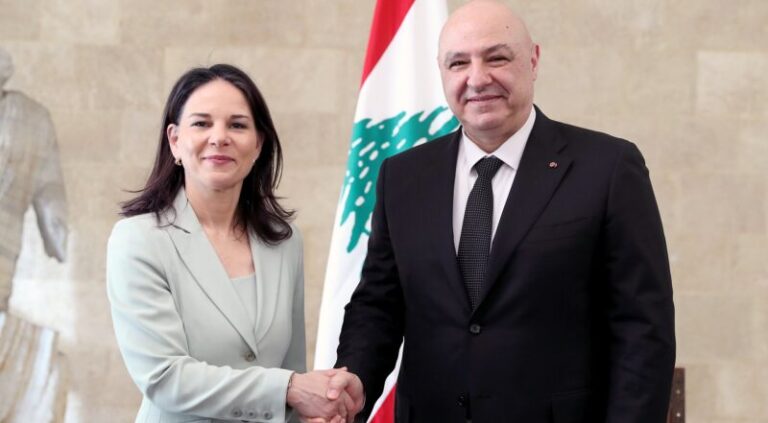 وزيرة الخارجية الألمانية من بعبدا: لضرورة إقرار الاصلاحات