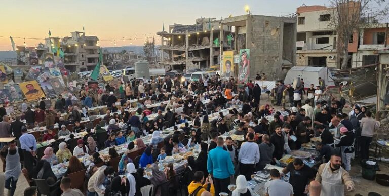 إفطار “صمود وتحدي” على ركام بلدة الخيام (فيديو وصوَر)