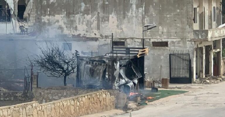 قنابل صوتية على حولا