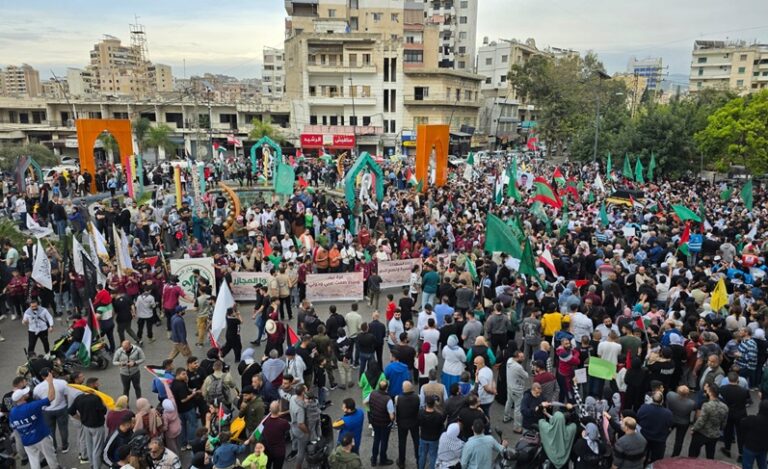 صيدا تنتفض.. مسيرة حاشدة في اليوم العالمي للتضامن مع غزة (فيديو)