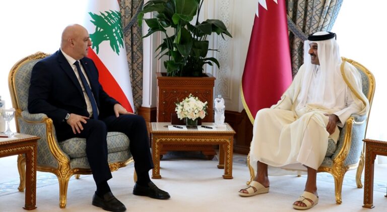 بيان قطري-لبناني: تعزيز التعاون ودعم الجيش اللبناني
