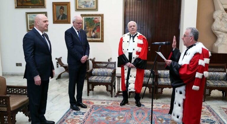 الحجار وعويدات والجميل أقسموا اليمين أمام عون