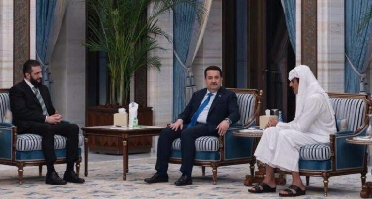 الرئاسة السورية: لقاء الرئيس الشرع ورئيس الوزراء العراقي انطلاقة لتعزيز العمل العربي المشترك