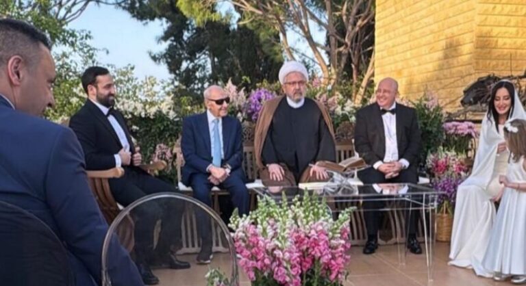 عقد قران نجل نبيه بري (فيديو وصور)